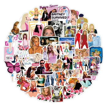 10/50 Ks/veľa Britney Jean Spears Americká Speváčka Cartoon Mix Nepremokavé Samolepky Pre Diy Prípade Notebooku Prilba Skateboard Batožiny