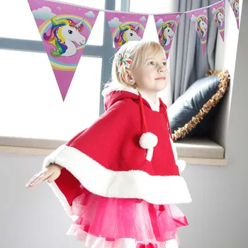 10pcs Magické Jednorožec Banner happy Birthday Party Dekorácie, Svadobné Visí vlajka Strana navrhne Baby Sprcha dieťa Strany Girlandy