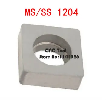 10PCS MS1204/SS1204 Tvrdej zliatiny Podložka sústruh držiaka nástroja príslušenstvo,Vhodné pre MSSNR/MSDNN/MSRNR/MSKNR/MSBNR,VLOŽTE JE SNMG1204