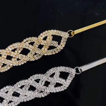 1pc módne Drahokamu reťazca dlhé vlasy collet s šperky dámske Indická svadba špirála reťazca nevesty, dekorácie, šperky, darčeky whole