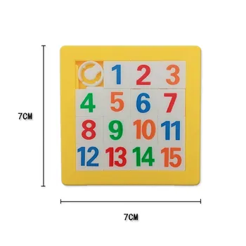 1pcs 3D Slide Puzzle Plastové Stavebné Čísla, Abecedy, Eva Montáž Hodiny detské Vzdelávacie Hry Hračky Vzdelávacie Hračka