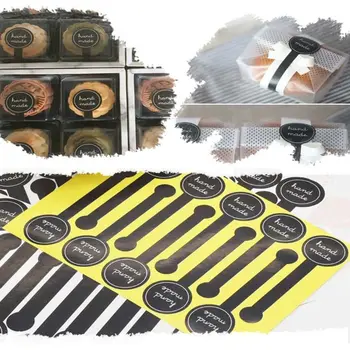 200pcs Ručne vyrábané Pečivo Mooncake Tesnenie Nálepky Pásy Package Box Dekorácie DIY Pečenia Dodávky