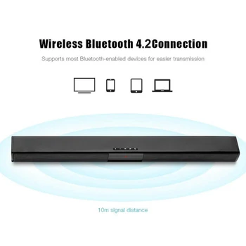 20W TV Sound Bar Drôtové a Bezdrôtové Bluetooth Reproduktor Domov Surround SoundBar pre PC Divadlo TV Reproduktor Reproduktor