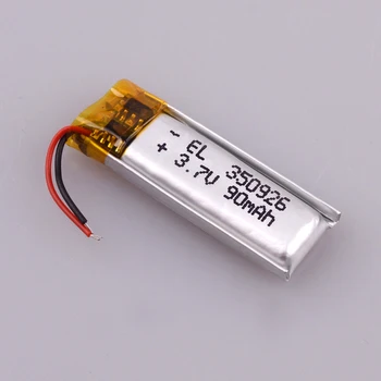 3,7 v 350926 90mah Lítium Li-Po pol batéria vymeniť awei slúchadlá bezdrôtové slúchadlá Bluetooth slúchadlá Registrátor g30