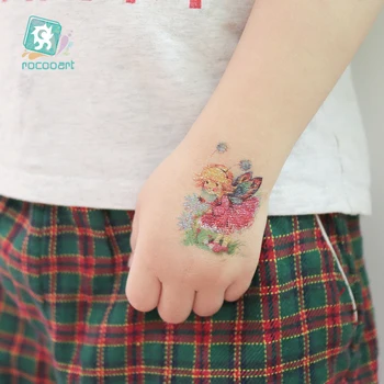 3D Lesk Motýľ Dočasné Tetovanie Nálepky Deti Body Art Tetovanie Flash Prášok Tetovanie Nepremokavé Falošné Tatto Deti Strane Taty