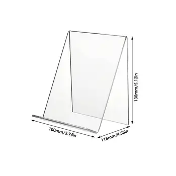 5 ks Akryl Transparentný Bookend priehľadný Akrylový Stojan Displej Clear Tablet Držiak Na Knihy Notebooky Diel Podpora