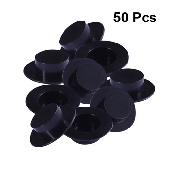 50/100ks Remeselníci Mini Klaun Klobúk Dekorácie Vianočné Dekoratívne Klobúk DIY Materiál, Veľkosť S(Black)