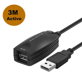 Aktívny USB 3.0 Predlžovací Kábel Extender Kábel so Signálom Booster 3M 5M 10M 0,3 m USB 3.0 A mužov a ženy pre PC, notebook