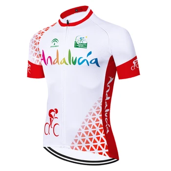 Andalúzia Mallot Cyclisme Verano Malliot 2021 Jersey Ropa Hombre Vetement Velo Homme Maillot Camisa Ciclismo Masculina Ciclismo