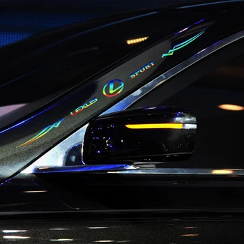 Auto Logo Farebné Odtlačkový Laser Telo Bočné Okno Nálepky Dekorácie Pre Lexus is250 is200 ct200h gs300 je rx450 Exterior Styling