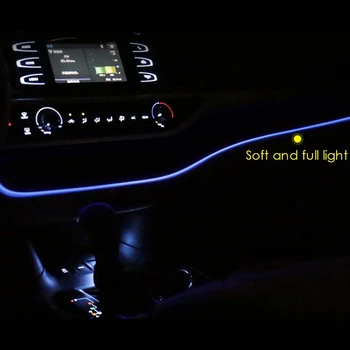 Auto Modré LED Strednej Kontrolu prístrojového Panela Okolitého Svetla pre Toyota Highlander 2013 2016 2017 2018 2019