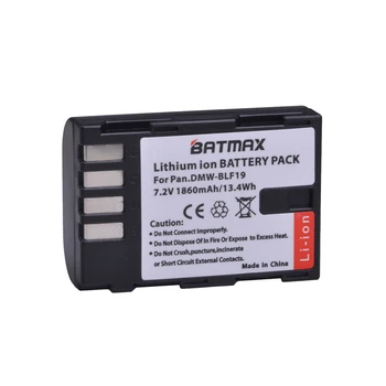 Batmax 4pcs 1860mAh DMW-BLF19 DMW DMW-BLF19e Kamera, Batéria+LCD Duálny USB Nabíjačka pre Panasonic Lumix GH3 GH4 GH5 DMW-BLF19PP