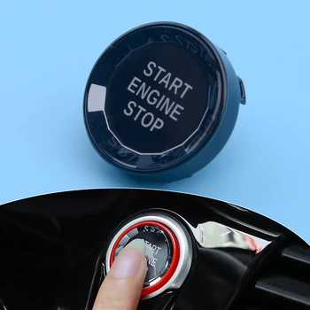 Black Štart Stop Motora Zapaľovanie Tlačidlo Krytu Výbava Dekorácie vhodné Na BMW E Šasi, E60 E70 E71, E72 E83 E84 E90 E91 E92 E93