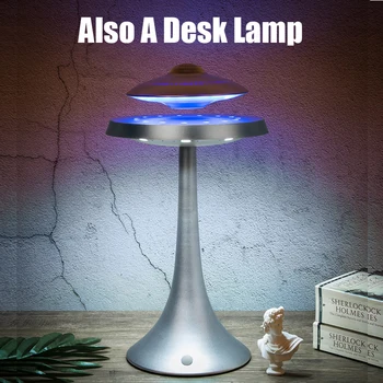 Bluetooth Levitující Reproduktory Magnetická Levitácia UFO Reproduktora 360°Pozastavenie LED stolná Lampa Bezdrôtové Nabíjanie Dovolenku Dary