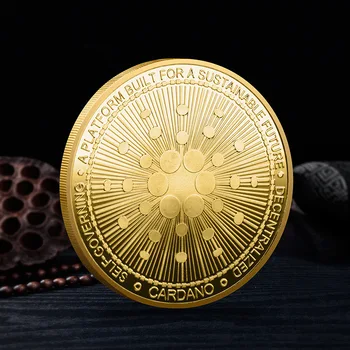 Cardano Mail Mince Fyzickej Cryptocurrency Mince pozlátená Pamätná Minca Suveníry a Darčeky Domov Dekorácie