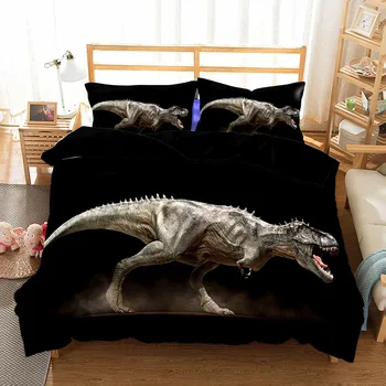 Cartoon posteľná bielizeň nastaviť Perinu 140x200 posteľná bielizeň euro Podstielka pre Dieťa deti, Prístelky Nastaviť Dinosaura jurský park Tyrannosaurus