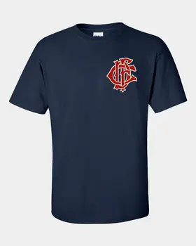 Chicago Fire Department Vyšívané Navy T-shirt s CFD Ako je Vidieť Na TV