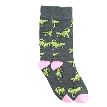 Creative Móde Hip Hop Ulice Príliv Ponožky Mužov Harajuku Bežné Cartoon Dinosaura Shark Zvierat Zábavné Priedušné Ponožky Happy Socks