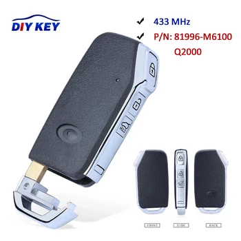 DIYKEY 433MHz 4A Čip Keyless Smart Remote príveskom pre KIA K5 Forte Sportage 2017 2018 2019 2020 P/N: 81996-M6100 Q2000