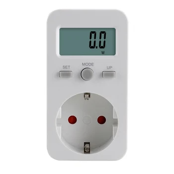 Elektrické Skúšky a Merania Zásuvky s EÚ Plug LCD Displej Malý Displej Energie Monitorovanie Meter s anglický Manuál