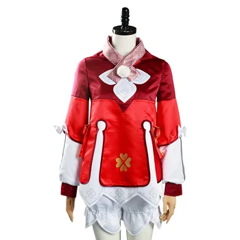 Hra Genshin Vplyv - Klee Cosplay Kostým Kabát, Klobúk Oblečenie Halloween Karneval Oblek