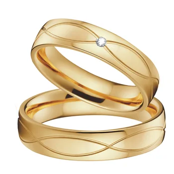 Jedinečný Klenutý kapely svadobné prstene pre mužov muž afriky príslušenstvo šperky z nerezovej ocele, zlaté Pánske pánske krúžok