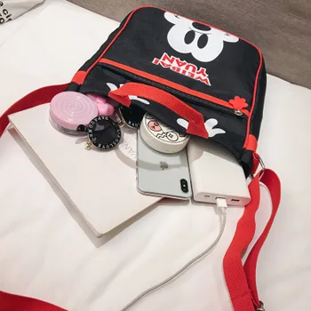Kabelka Disney prívesok základnej školy študent školské tašky kabelky Školné package nápravné triedy kniha kabelka ramenný žena taška