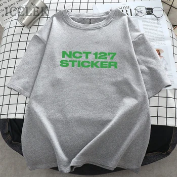 Kpop Nct 127 Nálepky Album Tričká Bavlnené Ženy Muži Graphic Tee Harajuku Krátke Rukávy Gotický Topy pre Ženy Oblečenie