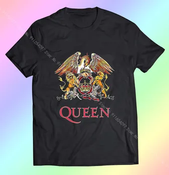 Kráľovná Erb Kapely Freddie Mercury Brian Môže 100 Co Človeka T-Shirt Anime pánske Oblečenie Mužov T Shirt dámske Tričko Mužov Tričko