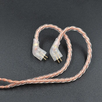 KZ 0,75 mm pozlátený B/C Pin Slúchadlá Kábel pre KZ-ZST/ES4 KZ-ZSN s Mic Drôt pre Náhradné Slúchadlá Audio Dropshipping