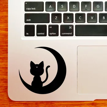 Lunárny Mesiac Mačka Anime Notebook Nálepka pre MacBook Pro 16