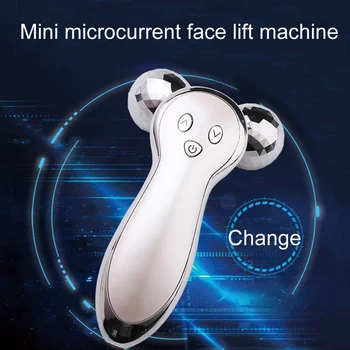 Mini Microcurrent Face Lift Stroj Kože Sprísnenie Omladenie Spa USB Nabíjanie Tvárových Vrások Odstraňovač Zariadenie Tvár Valček