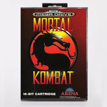 Mortal Kombat Hra, Kazety 16 bit MD Hra Karty S Retail Box Pre Sega Mega Drive Pre Genesis