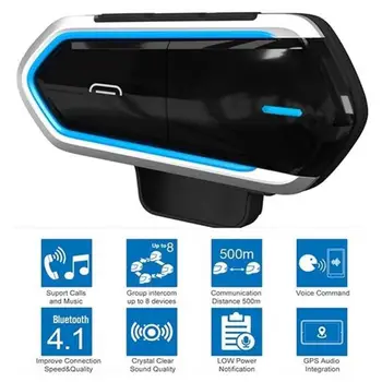 Motocyklové Prilby Headset Bluetooth Slúchadlá Bezdrôtové Slúchadlá Moto Handsfree Slúchadlo Motorky Prilby Bluetooth Intercom