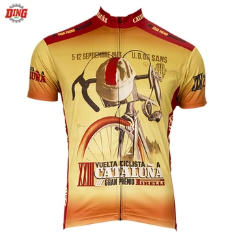 Muži Krátky rukáv Cyklistika dres ropa Ciclismo Retro cyklistické oblečenie na Bicykli nosenie top Značky Outdoorové športy, Cyklistické tričko MTB