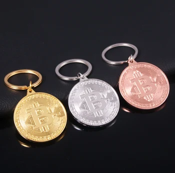 Móda Populárne Bitcoin Tvorivé Keychain New Horúce Predaj Kola Medaila Mužov A Žien Zberu Mince Keychain Veľkoobchod