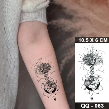 Nepremokavé Dočasné Tetovanie Nálepky Planéty Vesmíru Flash Tetovanie Geometrické Astronaut Falošné Tatto Na Telo Umenie Ženy Muži
