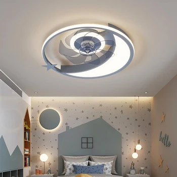 Nordic spálňa decor led svetlá pre izba, stropný ventilátor svetlo lampy reštaurácia, jedáleň stropné ventilátory so svetlami, diaľkové ovládanie