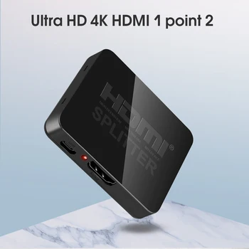 Nový kompatibilný s HDMI 1 Do 2 Z 1080p 4K 1x2 HDCP Striptérka Splitter 3D Silu Signálu Zosilňovač 4K Splitter Pre HDTV DVD PS3, Xbox