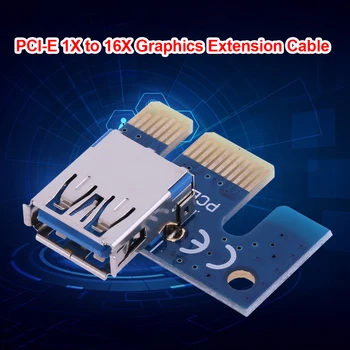 PCI E X1 Adaptéra PCIe 1X USB 3.0 Rozšírenie Karty Adaptéra Adaptér pre PCI Express Stúpačky Ťažba BTC Baník