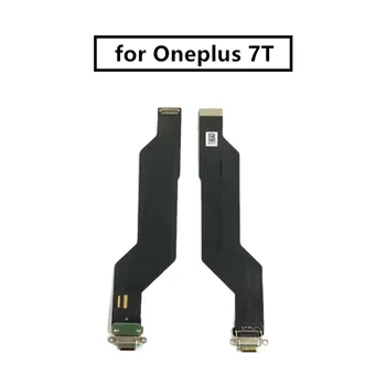 Pre Oneplus 7T USB Nabíjací Port Konektor Doku Flex Kábel Náhradné Zhromaždenie Časti displeja telefónu tak, oprava náhradných dielov
