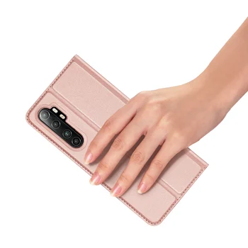 Pre Xiao Mi Poznámka 10 Lite DUX DUCIS Skin Pro Series Flip Cover Luxusné Kožené Peňaženky Prípade Plnej Dobrú Ochranu Stabilný Stojan