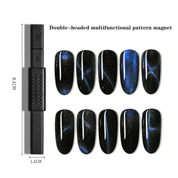 Profesionálne Nail Art Magnet Stick pre Nechtový UV Gel Polish 9D/5D Magnetický Účinok Silný Magnet Rada Maľovanie poľský Lak Nástroj