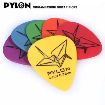 Pylón Gitara Origami Elektrické Akustické Vybrať Plectrum Mediátora Vysokej Kvality Krásny Dizajn s voľným Prípade pri nákupe 6 alebo viac