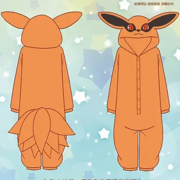 Pyžamo Kyuubi Kitsune Kurama Cosplay Kostýmy Nighty Akatsuki Noc Oblečenie Komiksu, Anime Kombinézach