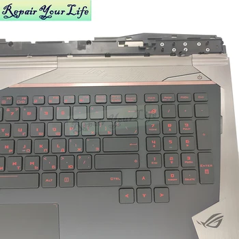 Ruský podsvietenia klávesnice pre Asus ROG G701 VO G701VI G701VIK GX700 opierka Dlaní touchpad notebooku, klávesnice E611RU00 13NB09F0AP0221