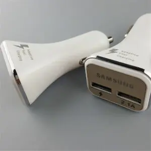 Samsung 18W Dual USB LED Nabíjačka do Auta Rýchlo Nabíjačka LED Micro USB Kábel Pre Samsung Galaxy Note 4/5 S6 S7 S7Edge