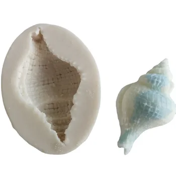 Shell Conch Tvar Silikónové Sviečka Formy pre Ručné Ploche Dekorácie Sadrovca, Epoxidové Živice Aromaterapia Sviečka, Silikónové Formy