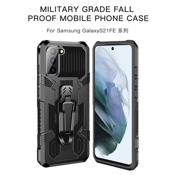 Shockproof Telefón puzdro Pre Samsung Galaxy S21 FE 5G Poznámka 20 Ultra 5G Poznámka 20 5G Poznámka 10 Pro Poznámka 10 5G Hybrid Brnenie Stojan Zahŕňa