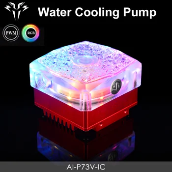 Syscooling Ice crystal design čerpadla 4 pin DC 12V pokojnej vody chladiace čerpadlá RGB podporu